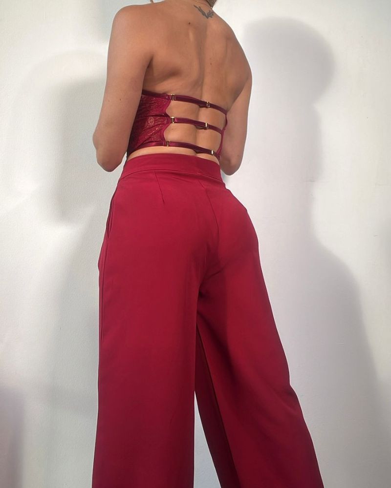 CORSET VINOTINTO MANGO BICHE