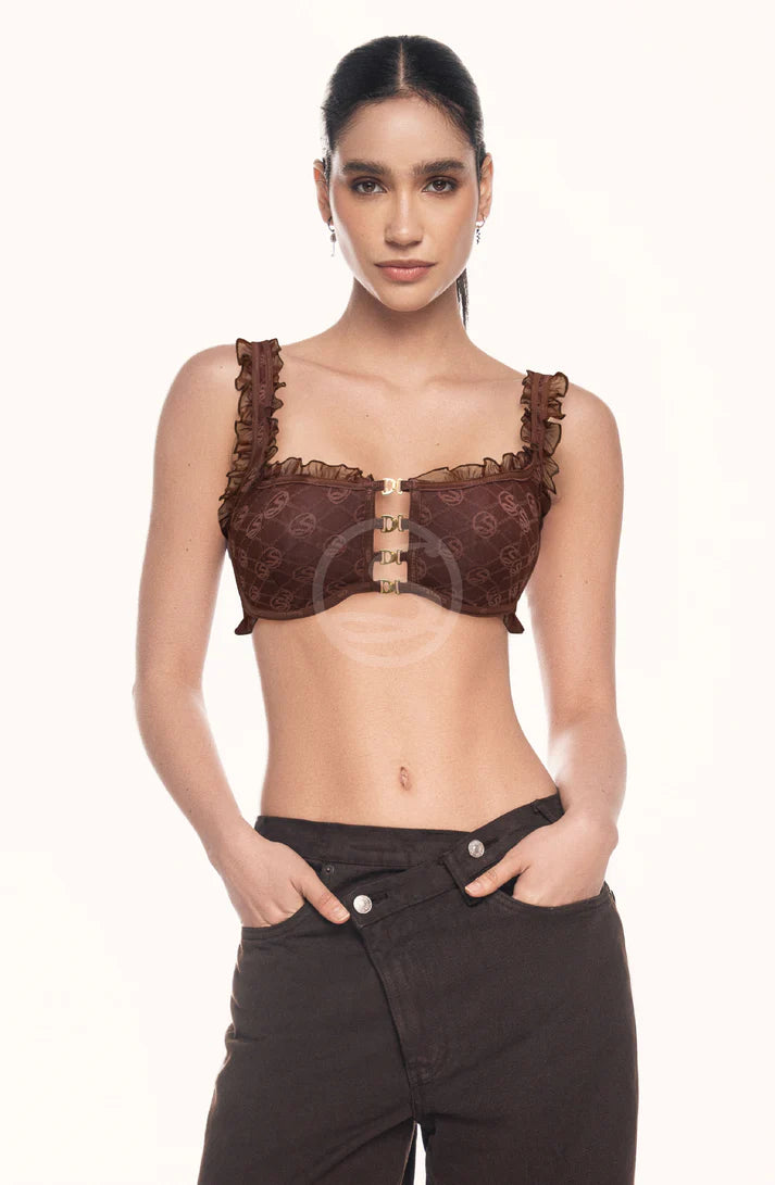 BRALETTE FUEGO MARRON SANTISIMAS