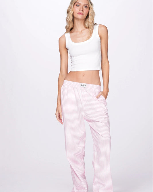 PANTALON RAYAS ROSADO