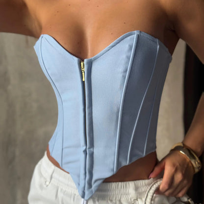 CORSET SZA SZA AZUL CLARO