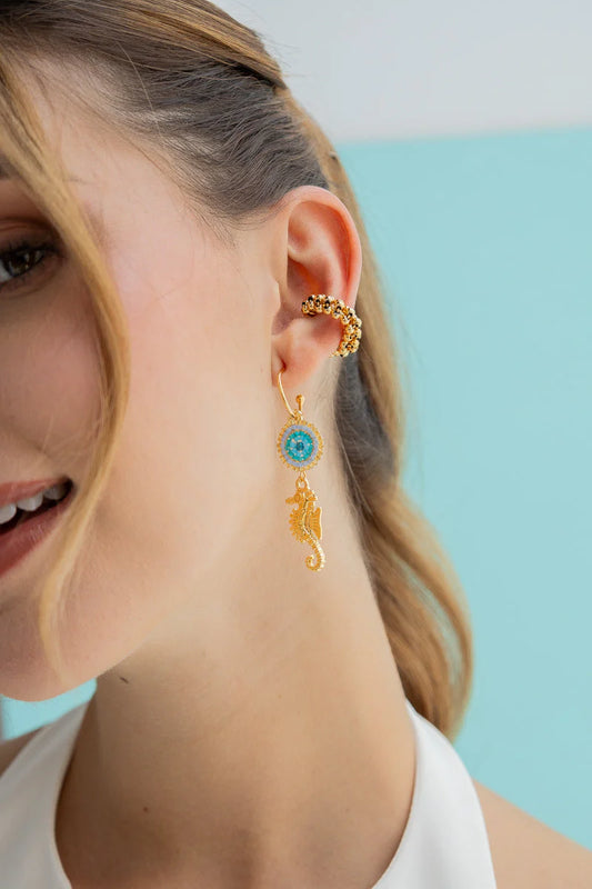 ARETES CABALLO DE MAR FLORIPONDIA